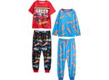 Hot Wheels - Pigiama "Built For Speed"" Con Pantaloni Lunghi Per Bambini (Confezione Da 2) NS8764 (140) (Colorato)"