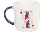 Something Different - Tazza Da Caffè "Sua Signoria"", Carte Da Gioco SD6867 (Taglia Unica) (Bianco/Rosso/Blu)"