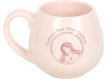 Something Different - Tazza Da Caffè "Embrace Your Inner Goddess"", Arrotondata SD6864 (Taglia Unica) (Rosa Pastello)"