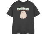 Pusheen - Maglietta "Blush"" Per Bambina A Maniche Corte NS8558 (140) (Carbone)"