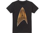 Star Trek: Discovery - Maglietta "Command Shield"" Da Uomo TV5531 (5XL) (Nero)"