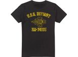 Star Trek - Maglietta "Defiant Athletic"" Da Uomo TV5552 (Xl) (Nero)"