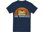Star Trek - Maglietta "San Francisco Trek"" Da Uomo TV5560 (Xxl) (Blu Navy)"