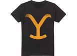 Yellowstone - Maglietta "Large Brand"" Da Uomo TV5672 (M) (Nero)"