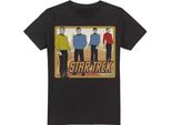 Star Trek - Maglietta "Classic"" Da Uomo TV5750 (5XL) (Nero)"