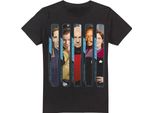 Star Trek - Maglietta "The Captains"" Da Uomo TV5818 (M) (Nero)"