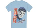 Star Trek - Maglietta Da Uomo TV5979 (S) (Azzurro)