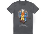 Avatar: The Last Airbender - Maglietta "Team Avatar"" Per Uomo TV6546 (M) (Charcoal)"