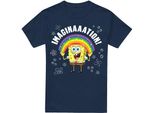Spongebob Squarepants - Maglietta "Imagination"" Per Uomo TV6615 (L) (Blu Navy)"