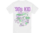 Nickelodeon - Maglietta "90S Kid"" Da Uomo TV6725 (S) (Bianco)"
