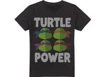 Teenage Mutant Ninja Turtles - Maglietta "Turtle Power"" Da Uomo TV6773 (S) (Nero)"