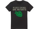 Teenage Mutant Ninja Turtles - Maglietta "Mutant Friends"" Da Uomo TV6804 (S) (Nero)"