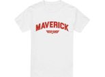 Top Gun - Maglietta "Maverick"" Da Uomo TV6858 (L) (Bianco)"