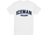 Top Gun - Maglietta "Iceman"" Da Uomo TV6860 (3XL) (Bianco)"