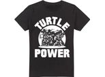 Teenage Mutant Ninja Turtles - Maglietta "Turtle Power"" Per Uomo TV6827 (S) (Nero)"