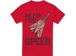 Top Gun - Maglietta "Maverick"" Da Uomo TV7037 (L) (Rosso)"