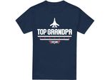 Top Gun - Maglietta Da Uomo "Top Grandpa"" - Festa Del Papà TV7091 (5XL) (Blu Navy)"