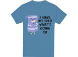 South Park - Maglietta "No Idea"" Da Uomo TV7221 (3XL) (Blu Carolina)"