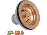 Piletta Per Lavelli In Ceramica Ø 60 Fori "Gattinara"" Perla Marrone Pvd Lira"