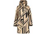 Cappotto Luhta Ailio Donna Beige Nero Taglia 38