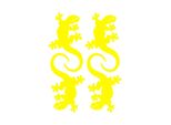 Adesivo Neon Giallo Geco