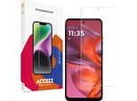 Motorola Moto E15, Motorola Moto G05 Pellicola Protettiva: Accezz Gehard Glas Screenprotector - Schwarz