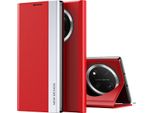 Per Honor Magic 7 Lite / X9C Design Elettroplaccato Flip Custodia In Pelle Finta Rosso