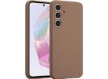 Samsung Galaxy A35 Sleeve - Silicone - Custodia Morbida Accezz/Copertura Posteriore - Marrone Chiaro