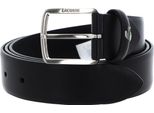 Lacoste Pelle Cintura Casual 35 Stitched Edges W110 Noir Nero