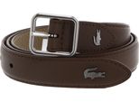 Lacoste Pelle Cintura Elegance Bicolor Reversible Belt W90 Leafy Viennois Marrone Chiaro