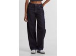 Urban Classics Jeans Donna Jeans A Vita Media Anni '90 Blu Scuro 29