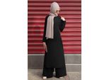 Abito Da Sera Due Pezzi Tunica E Pantaloni Hijab Lungo Nero 38 Teste Door S-951