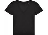 B&C - Maglietta "#E150"" Con Scollo A V Per Donna RW10561 (3XL) (Nero)"