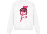 David Bowie - Felpa "Aladdin Sane"" Per Uomo/Donna Unisex TV11210 (L) (Bianco)"
