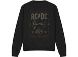 Ac/Dc - Felpa "Rock Label"" Per Uomo/Donna Unisex TV11158 (S) (Nero)"