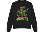 Teenage Mutant Ninja Turtles - Felpa Per Bambini/Ragazzi Unisex TV12835 (M) (Schwarz)