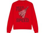 Top Gun - Felpa "Maverick"" Per Uomo/Donna Unisex TV13123 (L) (Rosso)"