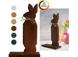 Floranica Decorazione Pasquale Coniglio In Legno Marrone 30 Cm Decorazione Di Pasqua Ornamento Primaverile Diy
