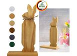 Floranica Decorazione Pasquale Coniglio In Legno Naturale 30 Cm Decorazione Di Pasqua Ornamento Primaverile Diy