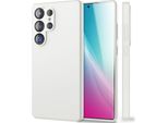Nalia Phoenix Per Samsung Galaxy S25 Ultra - Custodia In Silicone Liquido - Bianco Neve