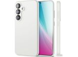 Nalia Phoenix Per Samsung Galaxy S25 Plus - Custodia In Silicone Liquido - Bianco Neve