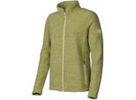 Gilet Ivanhoe Da Donna In Lana Con Zip Integrale Beata Golden Verde Lime