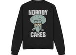 Spongebob Squarepants - Felpa "Nobody Cares Meme"" Per Bambini/Ragazzi Unisex TV12837 (Xxl) (Schwarz)"