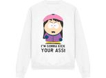 South Park - Felpa "I'm Gonna Kick Your Ass"" Per Bambini E Ragazzi Unisex TV13281 (Xxl) (Weiß)"