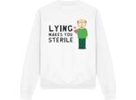 South Park - Felpa "Mentire Ti Rende Sterile"" Per Bambini/Ragazzi Unisex TV13288 (Xxl) (Weiß)"