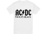 Ac/Dc - Maglietta "Back In Black"" Da Uomo TV13346 (M) (Bianco)"