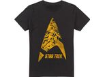 Star Trek - Maglietta "Delta Crew"" Da Uomo TV13641 (S) (Nero)"