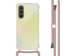 Imoshion Custodia Protettiva Samsung Galaxy A36 Con Banda Posteriore Con Catena Custodia Per Telefono Cellulare Per Samsung Galaxy A36 - Rosegold