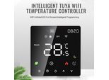 Termostato Intelligente Per La Casa �C Wifi Touchscreen, Controllo Vocale, App Tuya Programmabile, Modalità Automatica/Manuale, Protezione IP20, Compatibile Con Il Riscaldamento A Pavimento