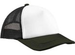 Beechfield - Cappello Trucker 5 Segmenti PC7725 (Taglia Unica) (Nero/Oliva Scuro)
